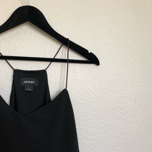 Monki black cami top